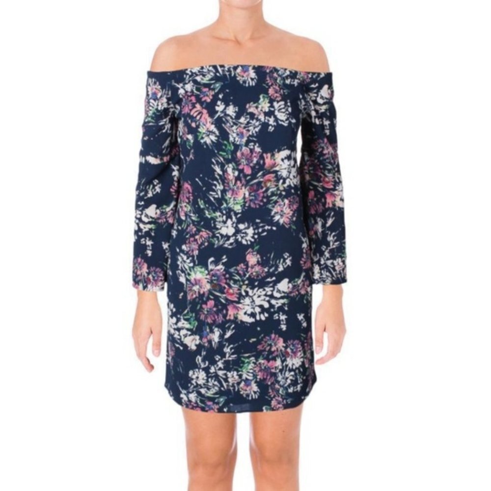 NWT Aqua floral bell sleeve dress size Small (G2-7)